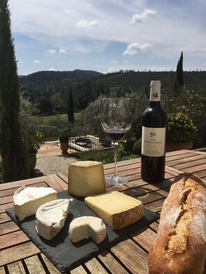 Outdoor dining - Spacious Mediterranean Bastide in a green setting. Pool & Spa (Clermont-l'Hérault)