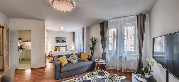 Appartement | 1 chambre, accès au Wi-Fi (inclus), literie fournie