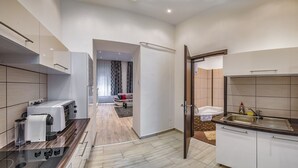 Apartment | Private kitchen - Sunny & Modern 1 BDRM Apt With Balcony / Downtown (Budapest)