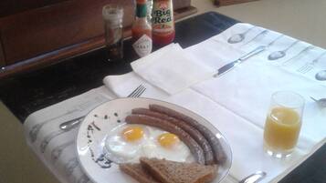Daily English breakfast for a fee
