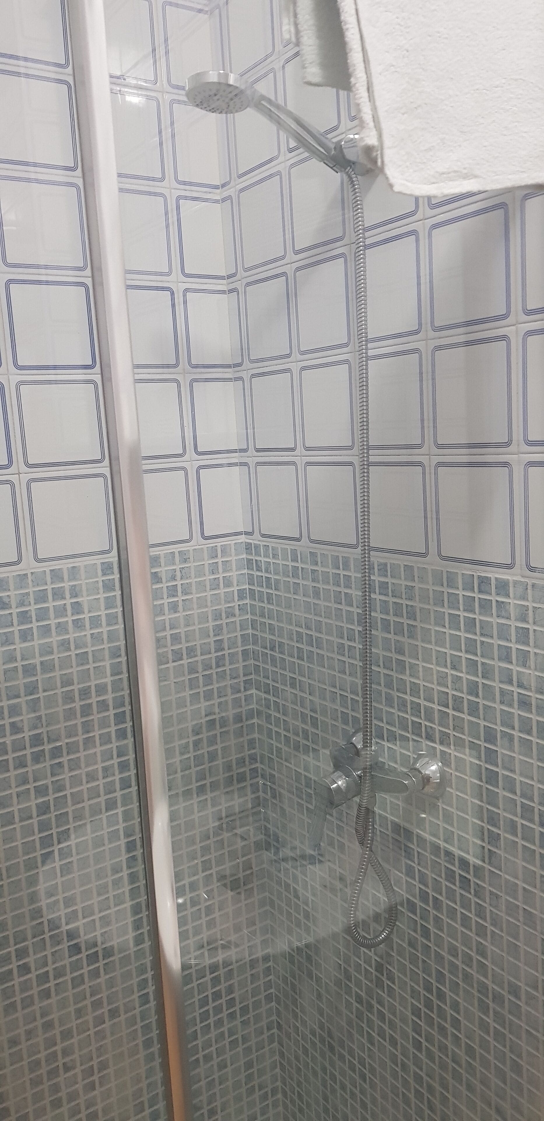 rainfall showerhead, free toiletries, bidet, towels