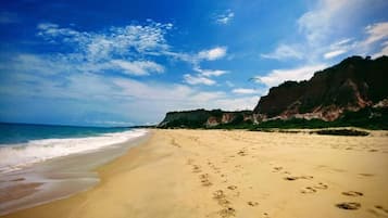 Beach nearby, white sand