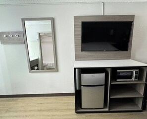 Down comforters, individually decorated, individually furnished, desk