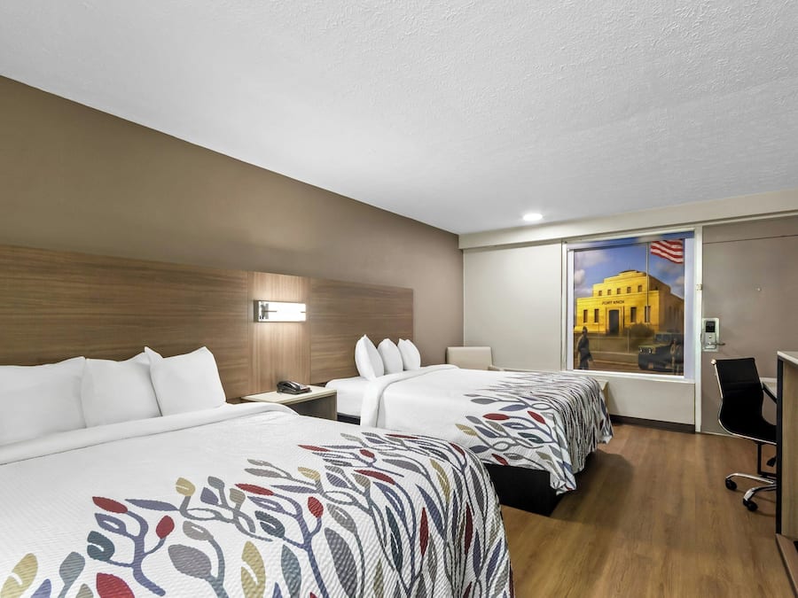 Down comforters, individually decorated, individually furnished, desk