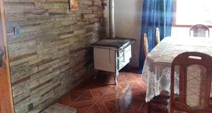 House with terrace near the lake, national parks and caburgua eyes