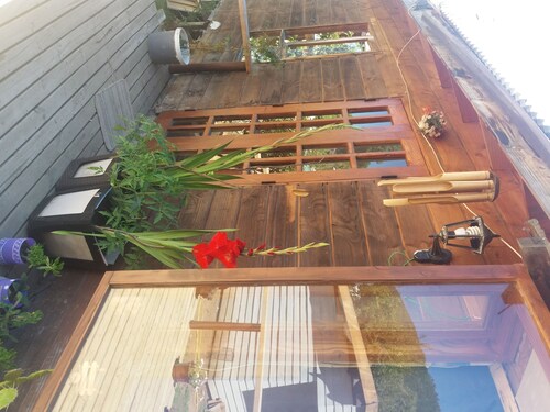 House with terrace near the lake, national parks and caburgua eyes