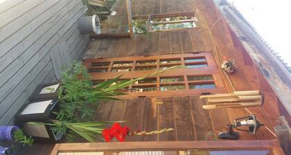 House with terrace near the lake, national parks and caburgua eyes