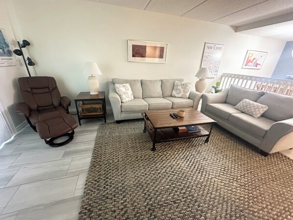 TV, DVD player, books