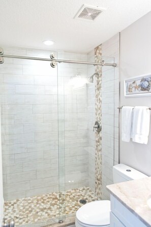 Hair dryer, towels