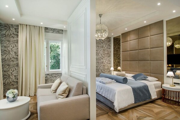 Casa Exotica Room | Premium bedding, minibar, in-room safe, laptop workspace - Miraval Luxury Rooms (Split)