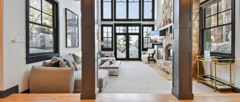 Smart TV, fireplace, video games, ping pong