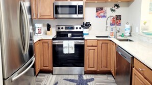 Private kitchen - (Tier 1) Beautiful Oceanview 2 Bedroom/2 Bath End Unit Flat - Unit 213 (ST. AUGUSTINE)