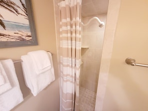 Hair dryer, towels
