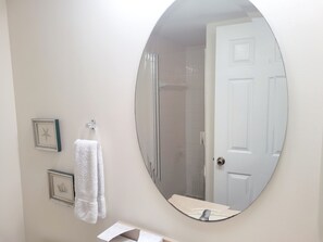 Hair dryer, towels