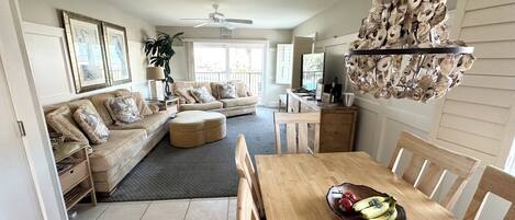 Televisio, DVD-soitin, kirjoja