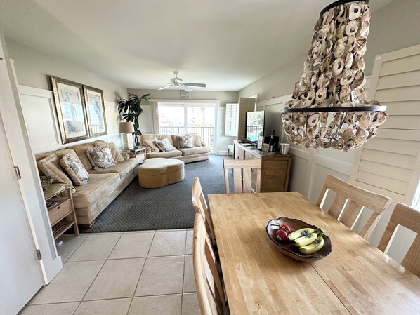 Televisio, DVD-soitin, kirjoja