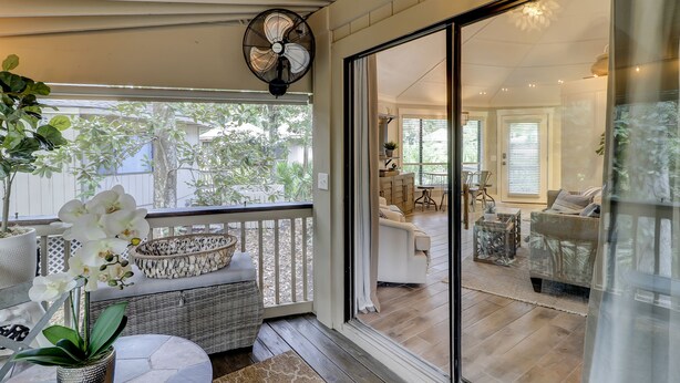 Villa, 1 kingsize-seng med sovesofa, terrasse | Balkong