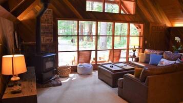 TV, fireplace, DVD player