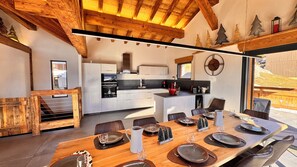 Dining - Chalet ski in ski out | Les Saisies center | 12 pers | Sauna (Les Saisies HAUTELUCE)