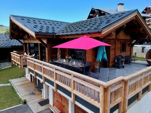 Outdoor dining - Chalet ski in ski out | Les Saisies center | 12 pers | Sauna (Les Saisies HAUTELUCE)