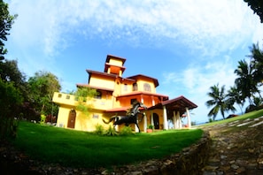 Front of property – evening/night