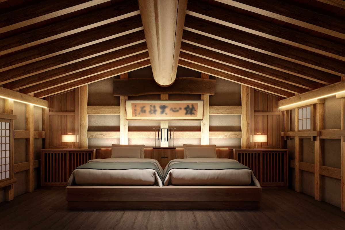 Zimmer im japanischen Stil, Nichtraucher (Bunkogura) | Kostenloses WLAN, Bettwäsche