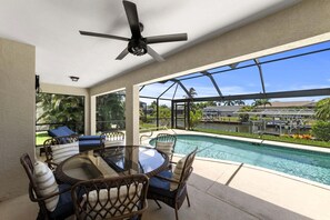 A heated pool