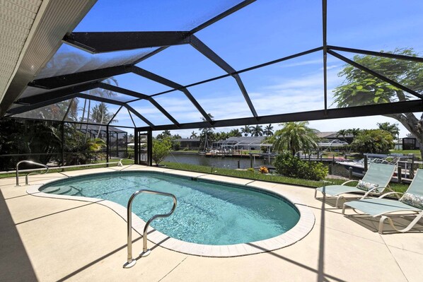 A heated pool