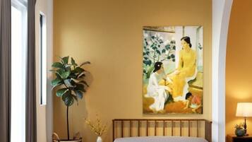 Suite Indochine Balcony | Minibar, in-room safe, individually decorated, desk