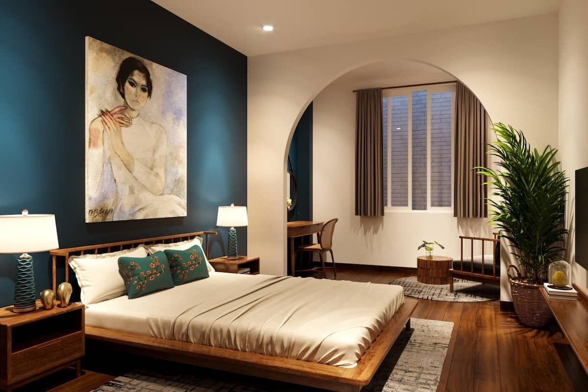Double Local Room | Minibar, két bảo mật tại phòng, bàn, màn/rèm cản sáng 