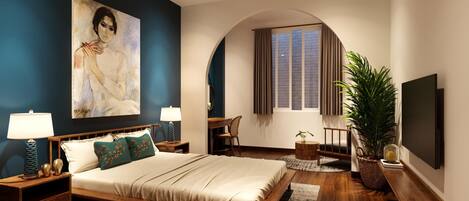 Double Local Room | Minibar, in-room safe, individually decorated, desk