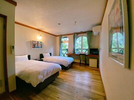 双床房, 无烟房 (Dog friendly) | 特色装修、特色家居、熨斗/熨板、免费 WiFi