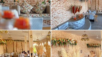 Lunch and dinner served, local and international cuisine