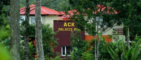 A szálláshely homlokzata