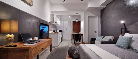 1 Schlafzimmer, Zimmersafe, Schreibtisch, schallisolierte Zimmer