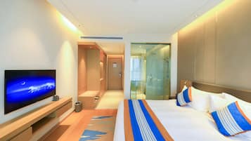 Minibar, desk, blackout curtains, free WiFi