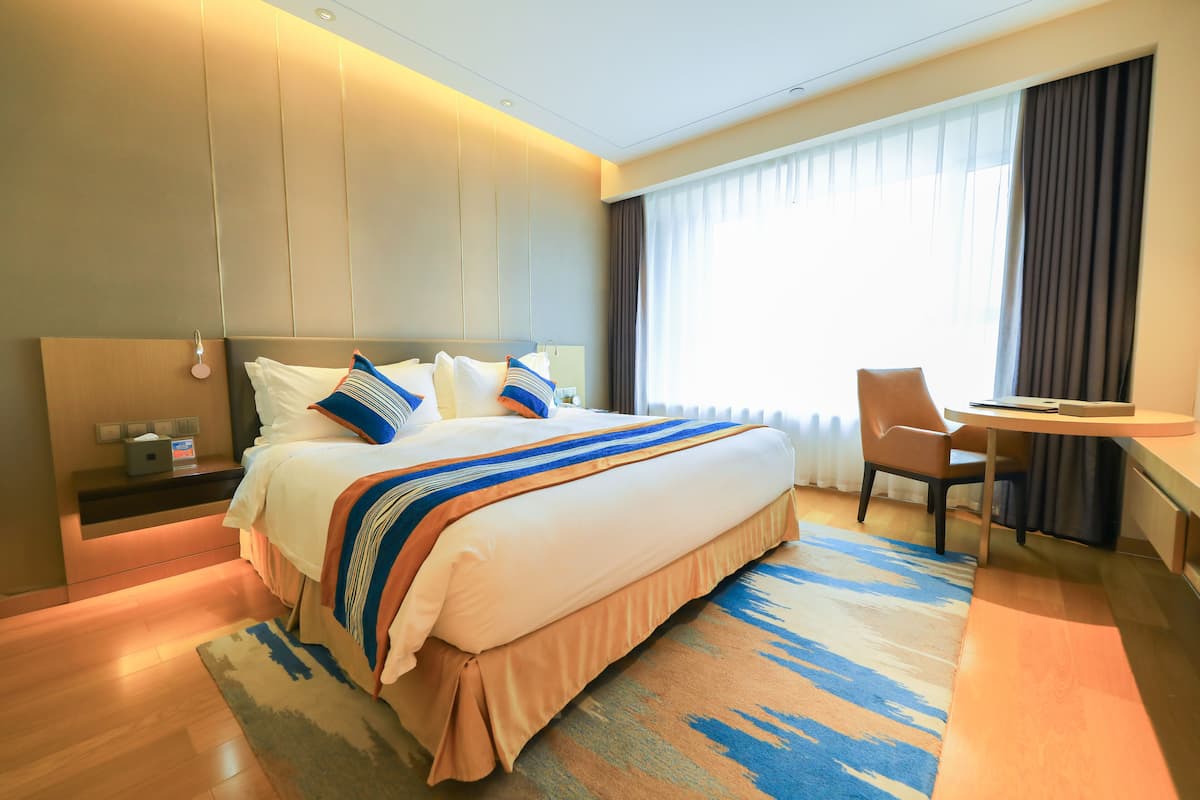 Minibar, bureau, rideaux d’obscurcissement, accès au Wi-Fi (inclus)