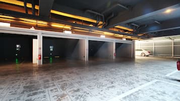 Free self parking, free valet parking