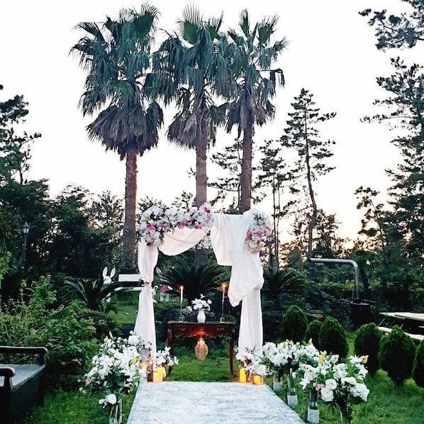 Espace mariage en plein air