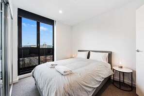 Premium Apartment, 2 Bedrooms | Laptop workspace, iron/ironing board - Swainson on Grote (Adelaide)