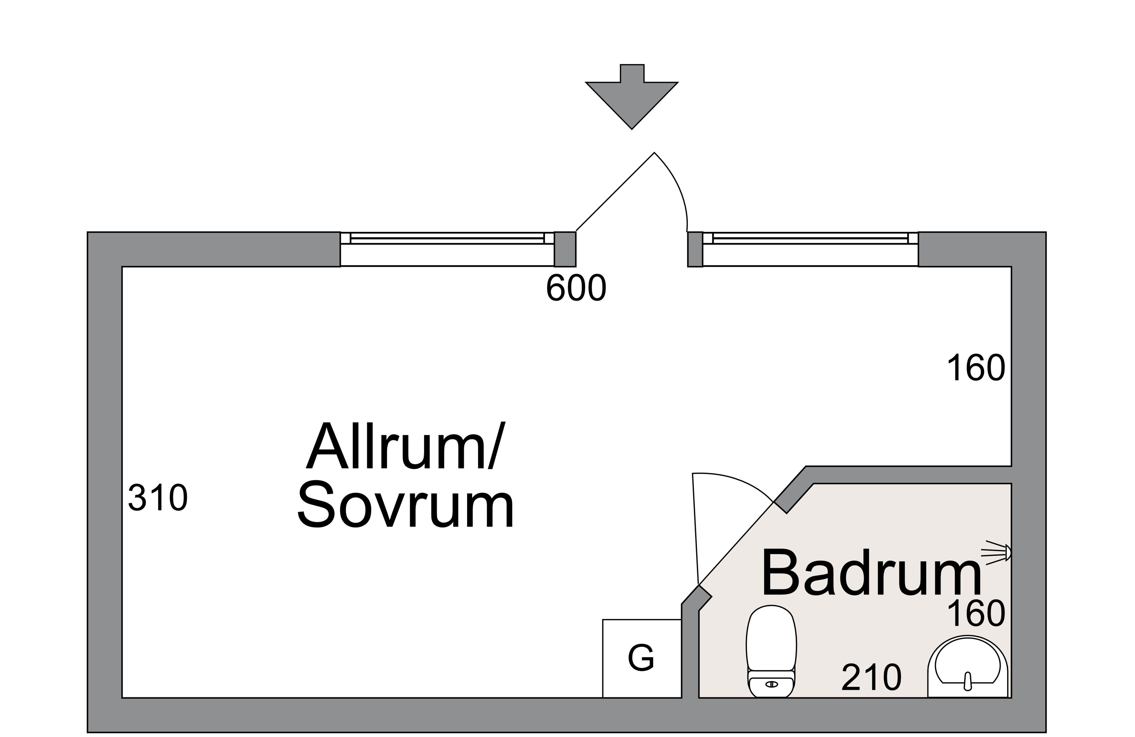 double room | floor plan
