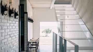 Comfort House, Kitchenette (1930) | Down duvets, individually decorated, blackout curtains