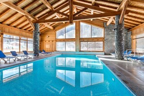 Indoor pool, a heated pool