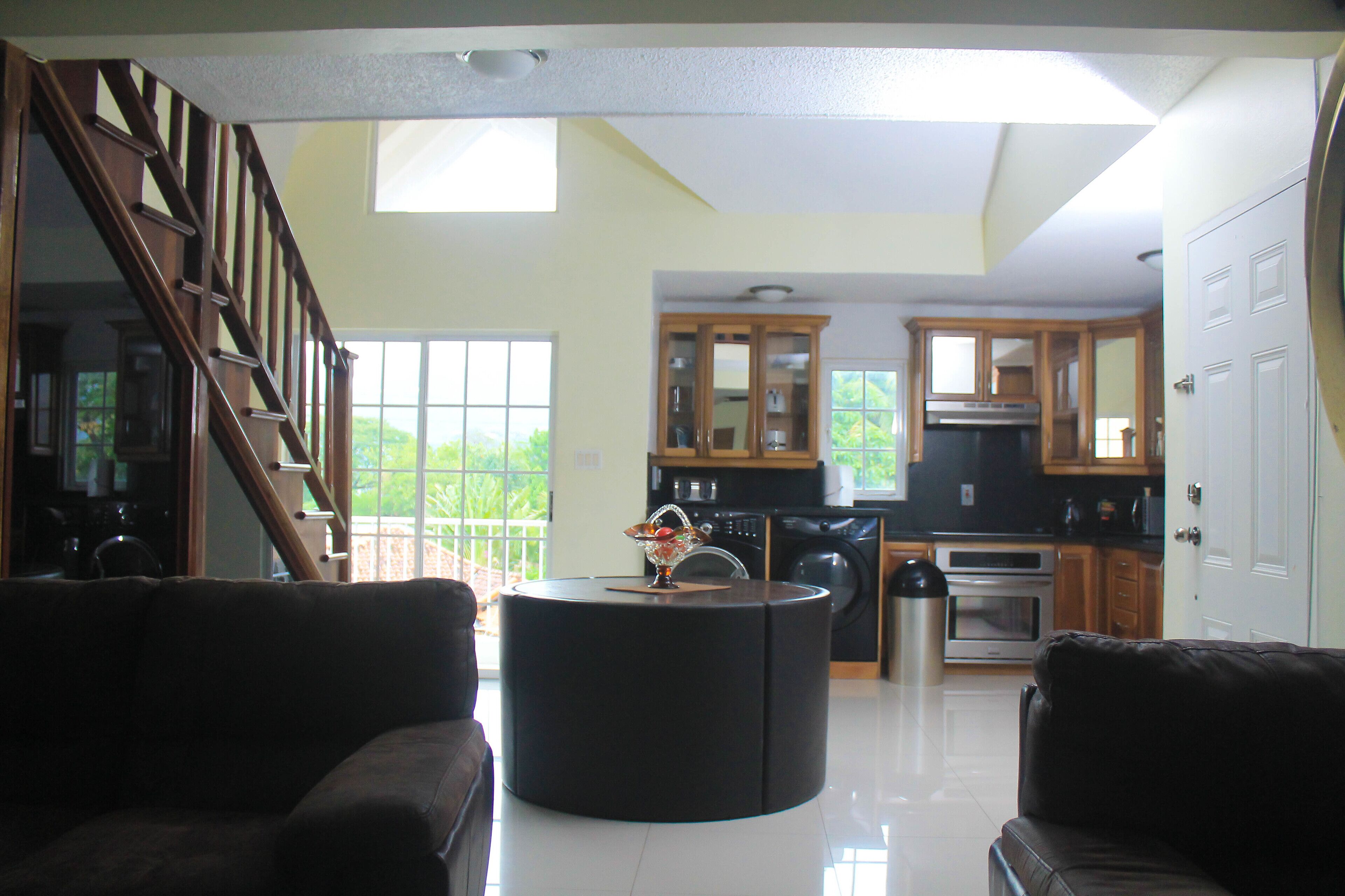 Apartment | Living room | 30-inch flat-screen TV with cable channels, TV