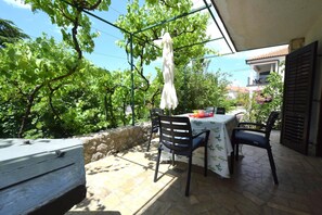 Apartment, 1 Bedroom (62 - lijevi, veci) | Terrace/patio - Apartments Ivka-Rozalija near Beach (Malinska-Dubasnica)