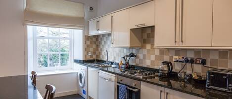 Apartment | Private kitchen | Fridge, microwave, oven, stovetop