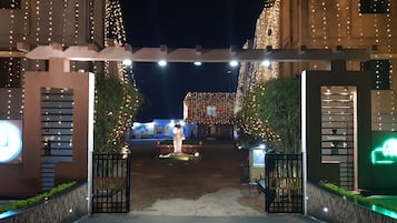 Front of property – evening/night