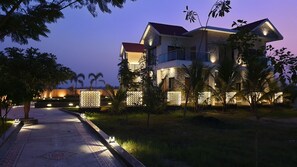 Front of property - evening/night
