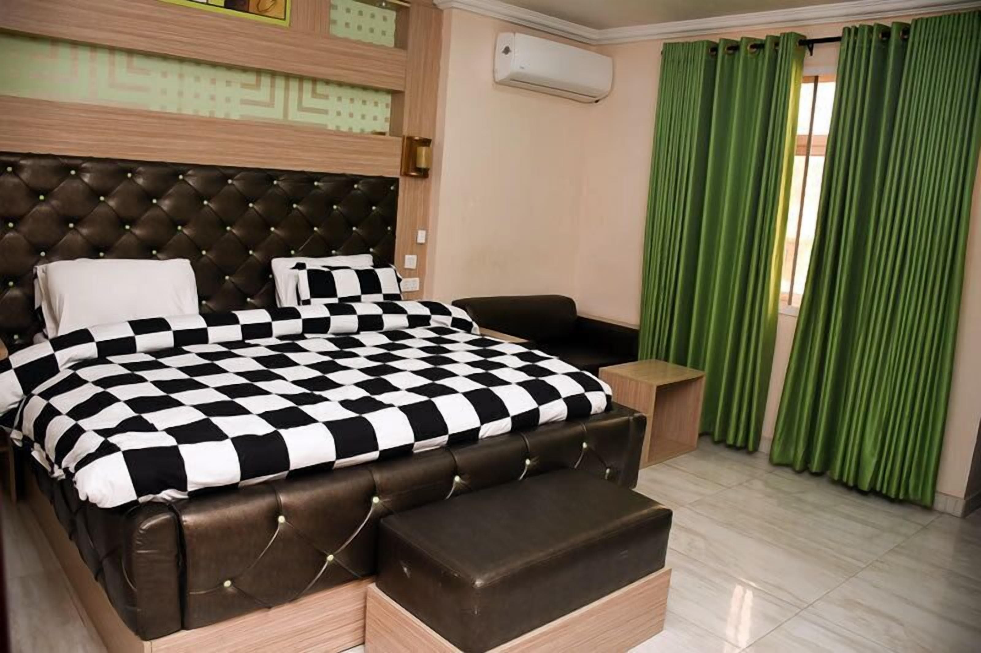 Individually decorated, individually furnished, desk, laptop workspace