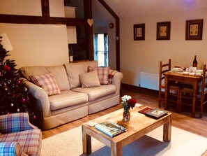 Fernseher, DVD-Player, Bücher, Musikbibliothek